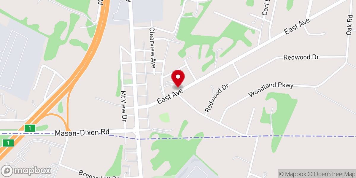 Map showing location of State Line United Methodist