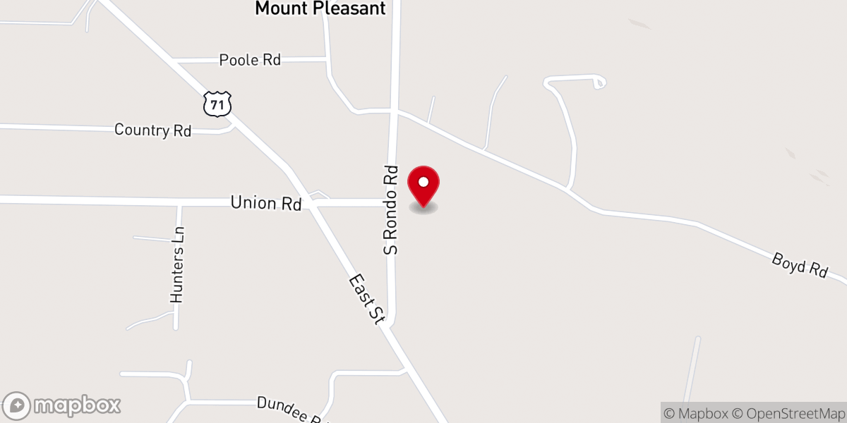Map showing location of Christ Methodist Church