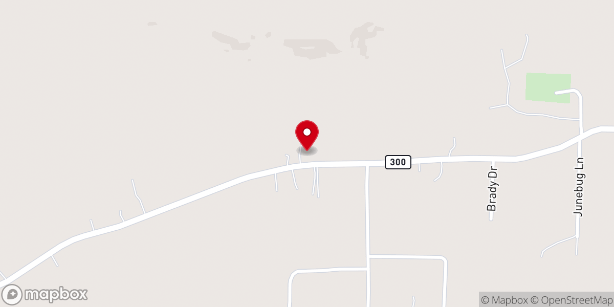 Map showing location of Saint Philomena Chapel