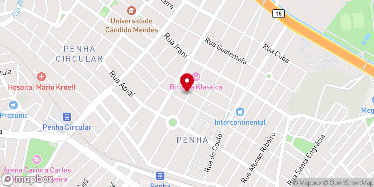 Map showing location of Primeira Igreja Batista na Penha | PIB Penha Rio