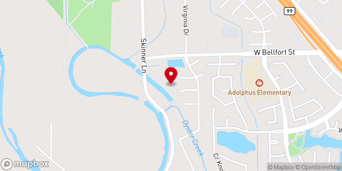 Map showing location of Grace Community Fellowship (GCF) West Houston