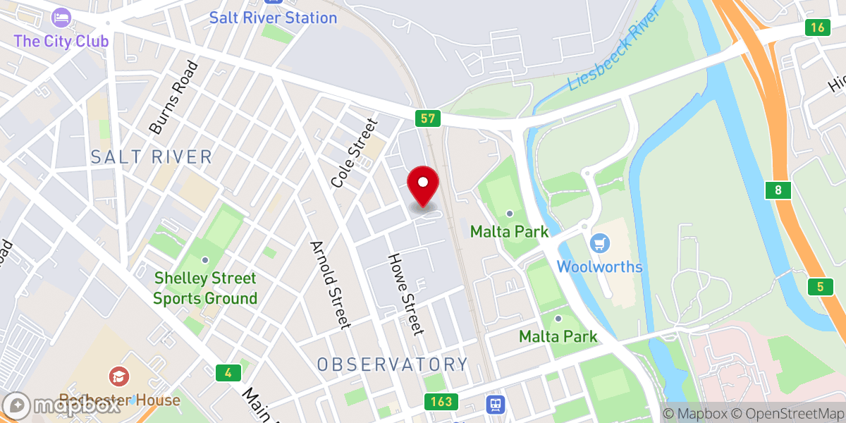 Map showing location of Jubilee Community Church