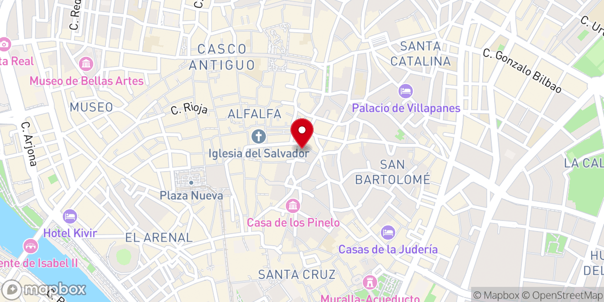 Map showing location of Parroquia San Isidoro