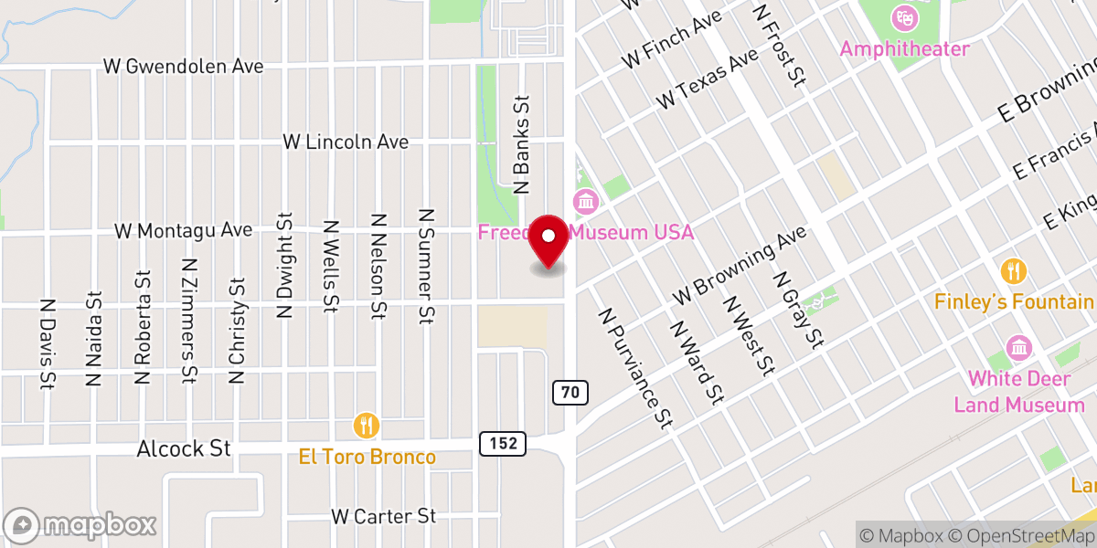 Map showing location of St Paul United Methodist Church