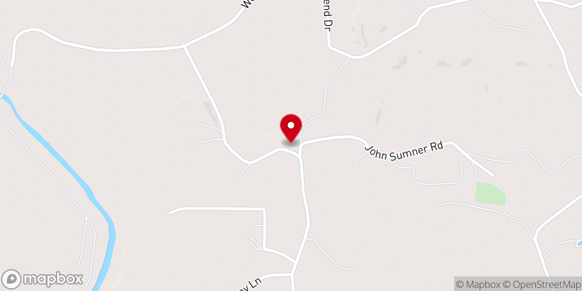 Map showing location of Mayflower Baptist Church