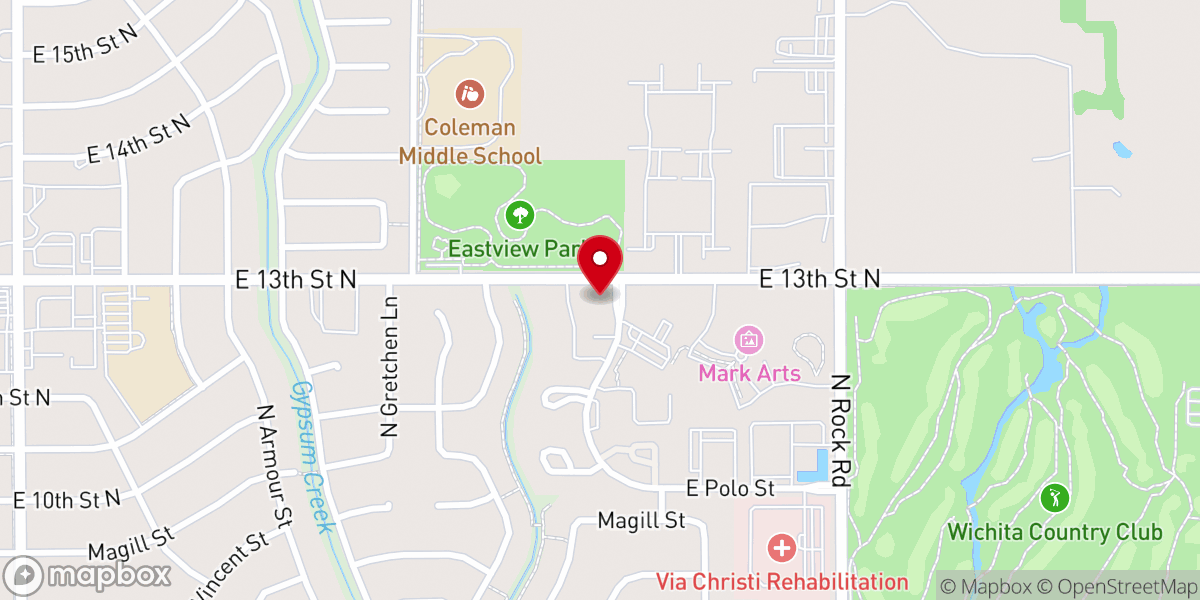 Map showing location of St. George Orthodox Christian Cathedral