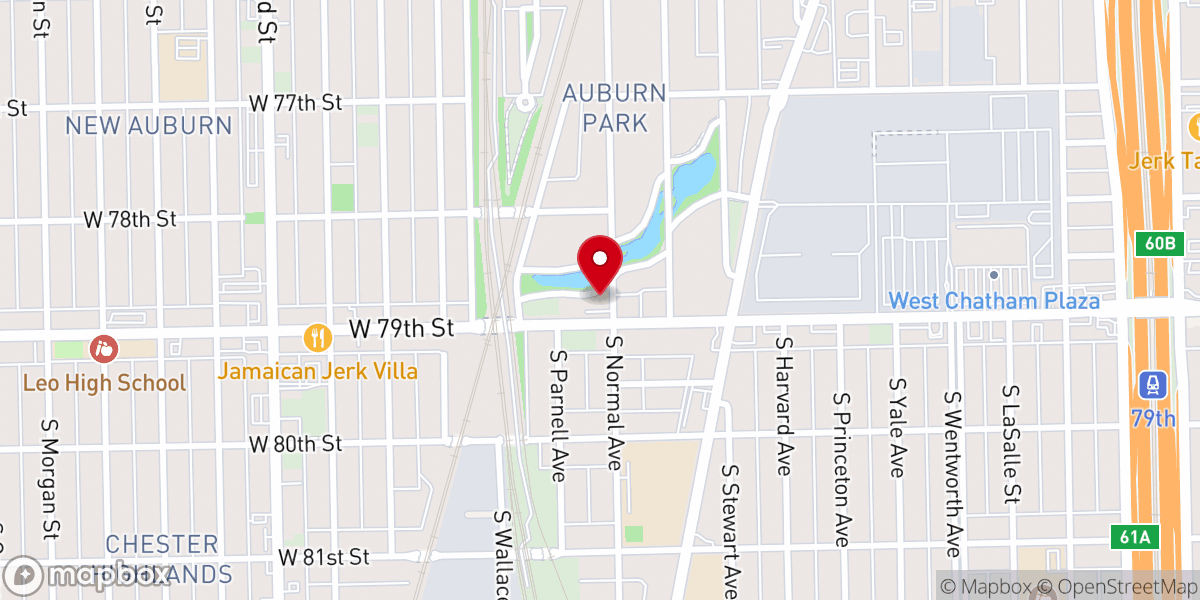 Map showing location of Mount Hermon Missionary Baptist Church