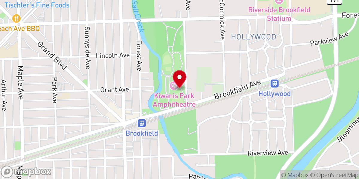 Map showing location of Kiwanis Park