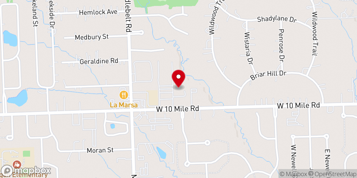 Map showing location of St Clare of Assisi Church
