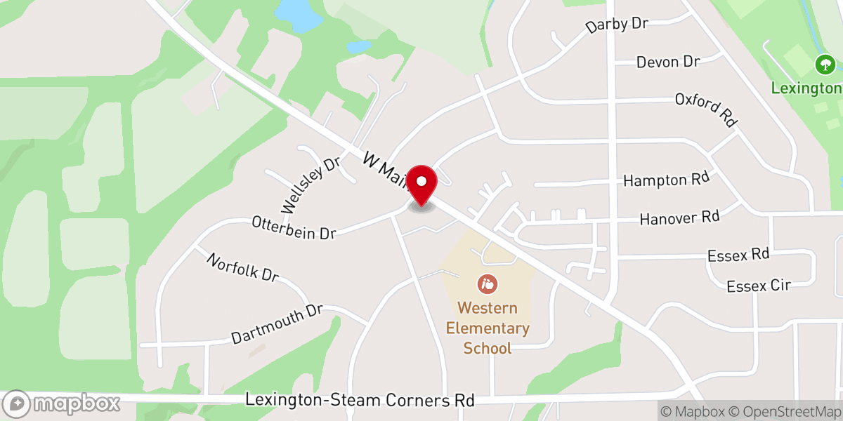 Map showing location of United Methodist Church of the Cross