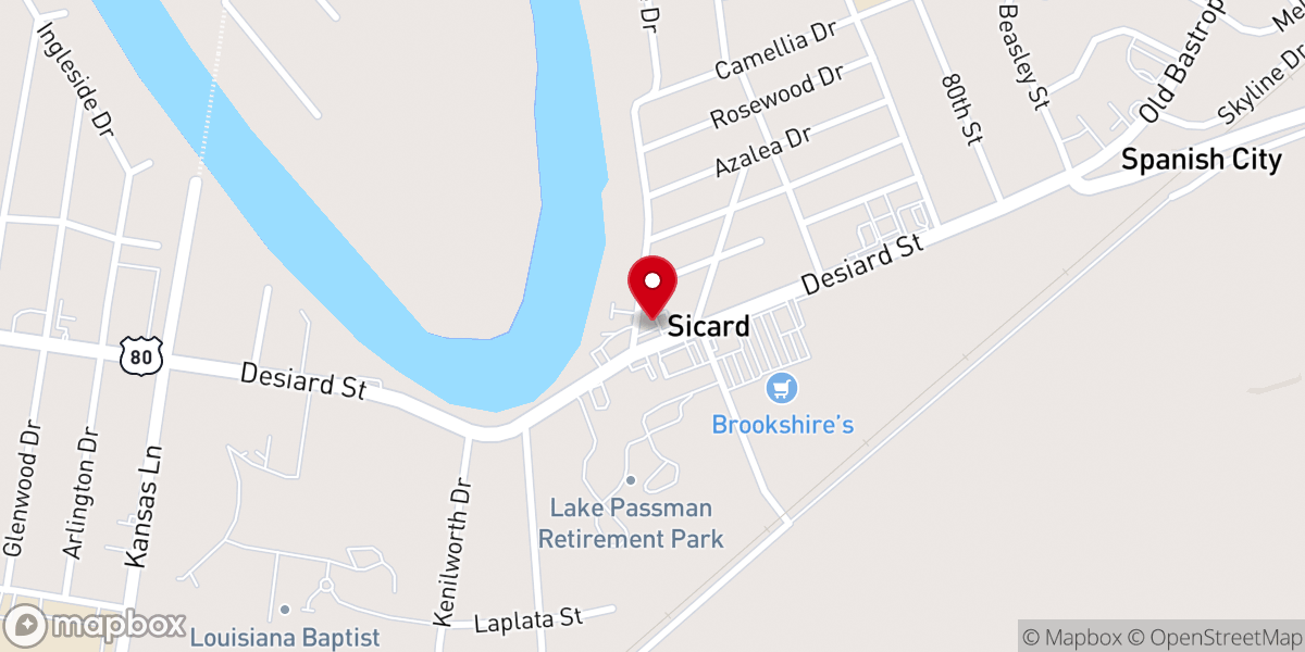 Map showing location of First Seventh Day Adventist Church