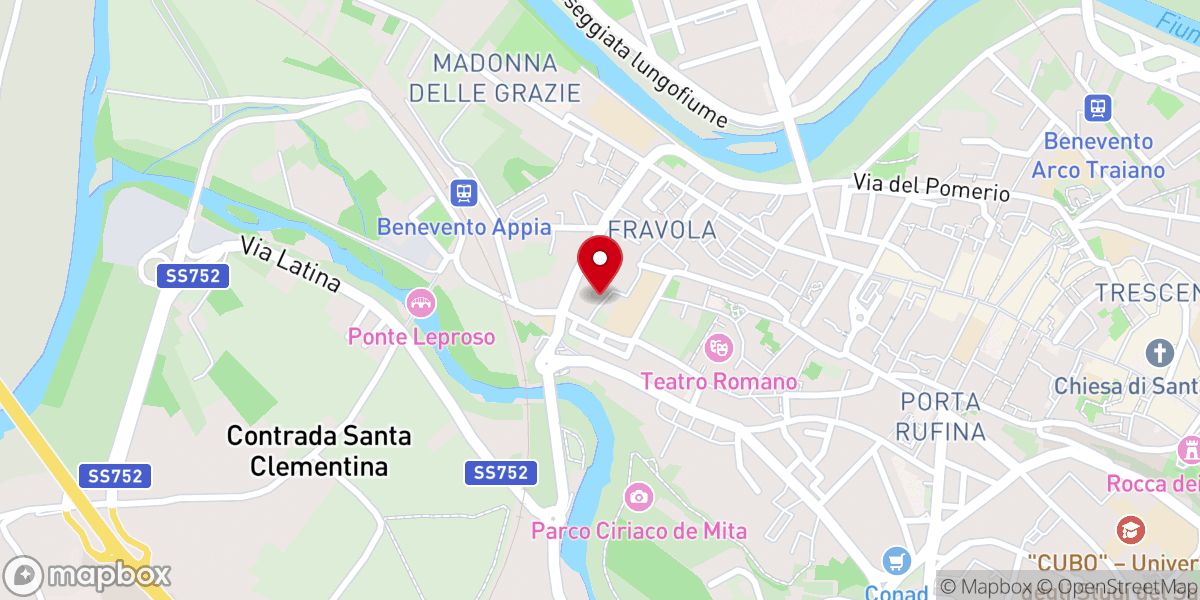 Map showing location of Chiesa di San Cristiano
