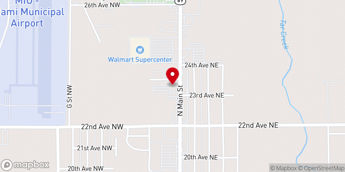 Map showing location of Mt Olive Lutheran Church