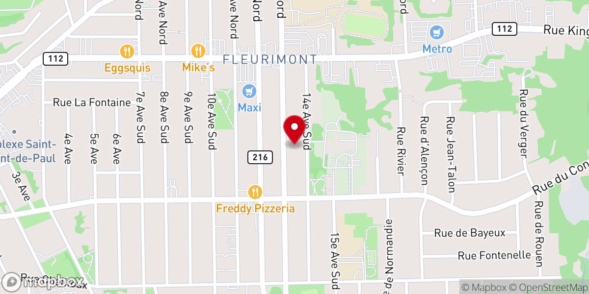 Map showing location of St. Ephrem Syriac Orthodox Church