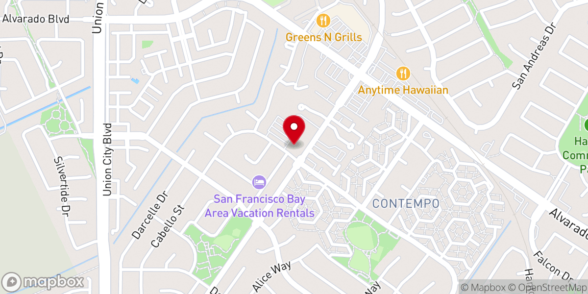 Map showing location of St Anne's Catholic Church