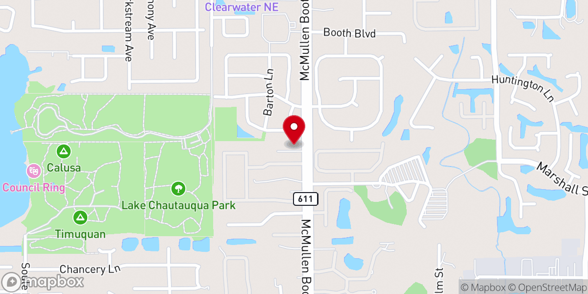 Map showing location of Northwood Community Church