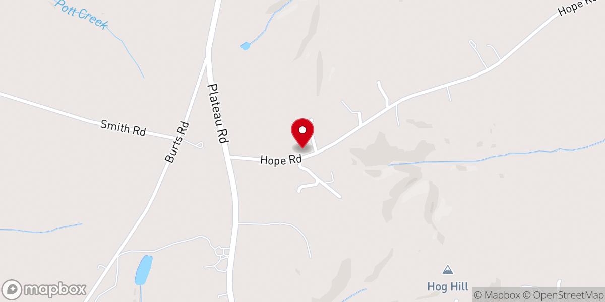 Map showing location of Davis Chapel A.M.E. Zion Church