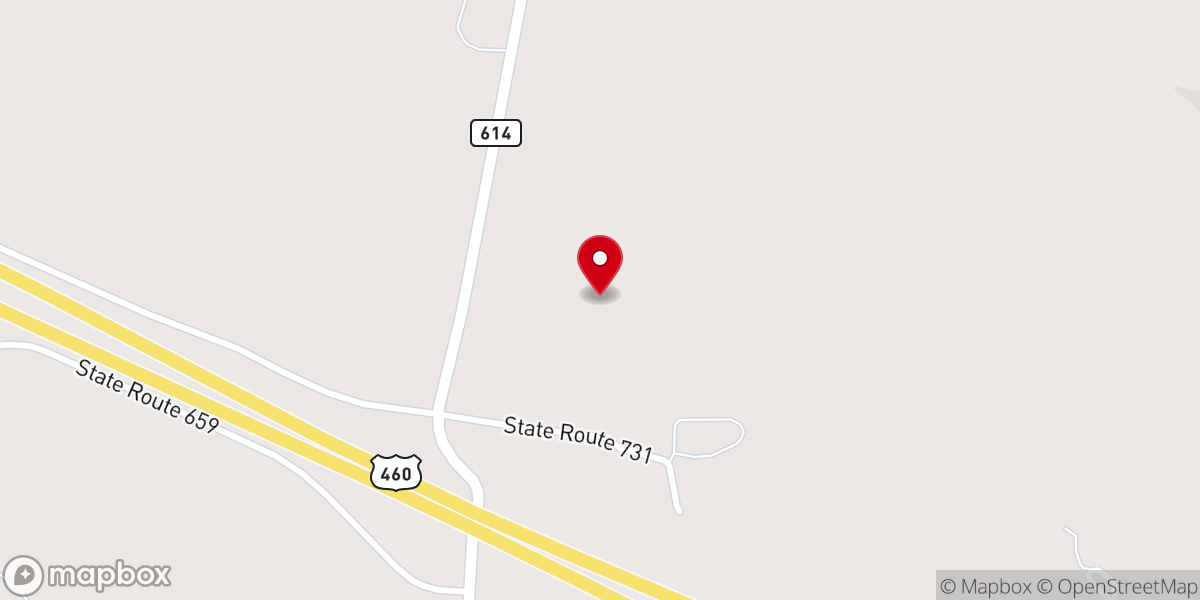 Map showing location of Nottoway County