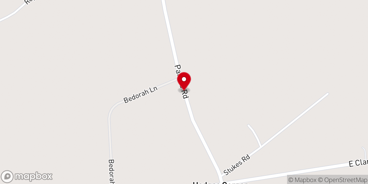 Map showing location of New Hope Ume Church