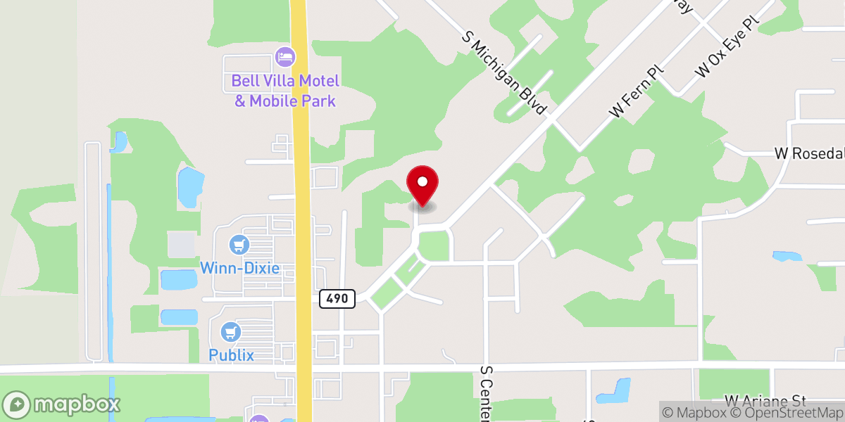 Map showing location of Homosassa Lions Club