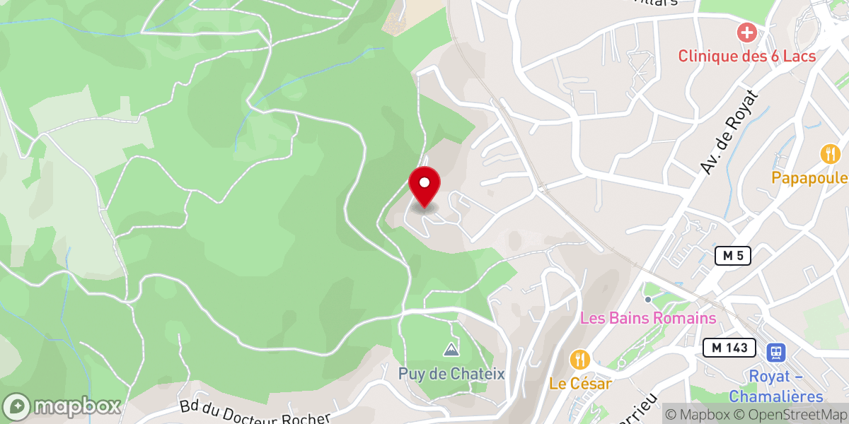 Map showing location of Notre Dame de l'Hermitage