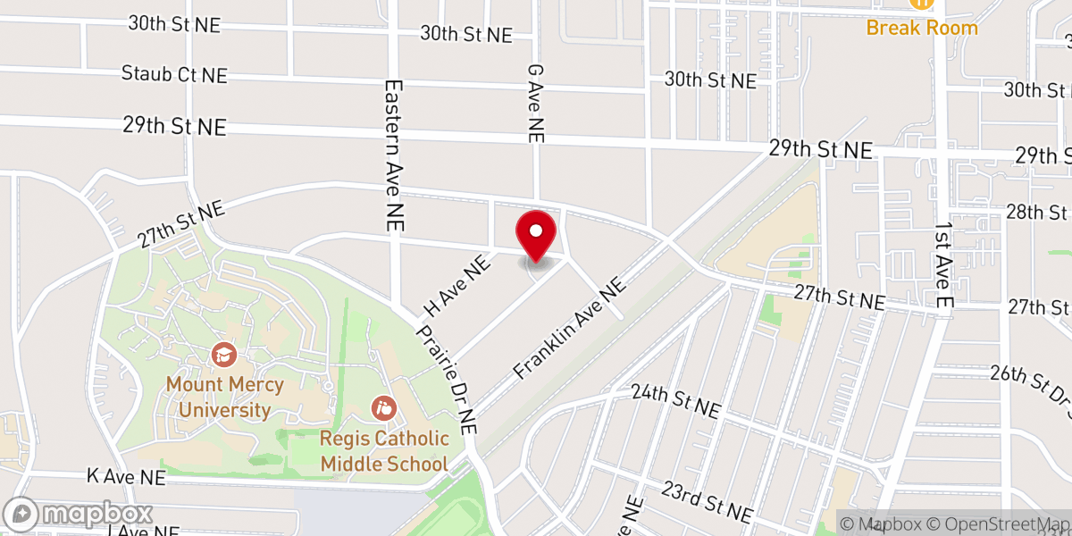 Map showing location of Kingdom Encounter Church