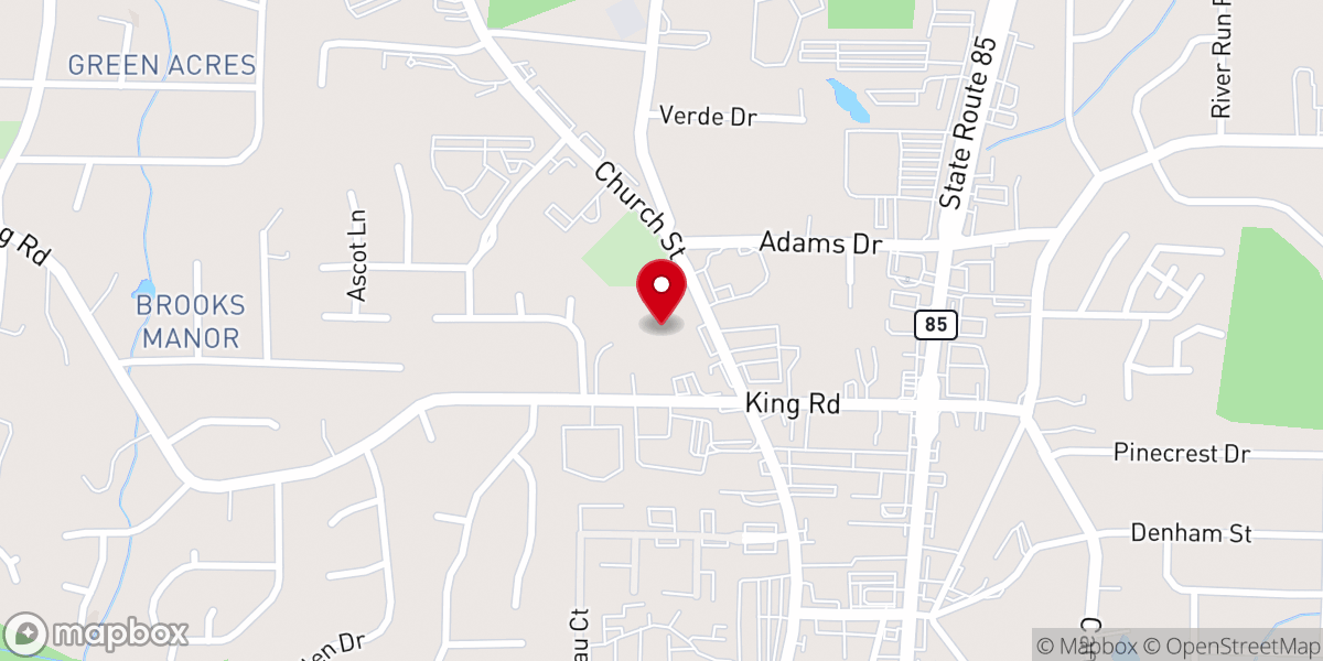 Map showing location of Gospel Of Mercy Church