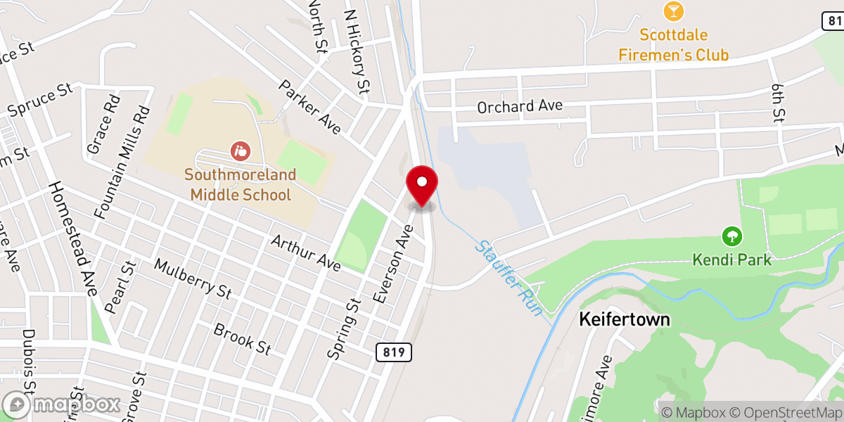Map showing location of Morning Star Ministries