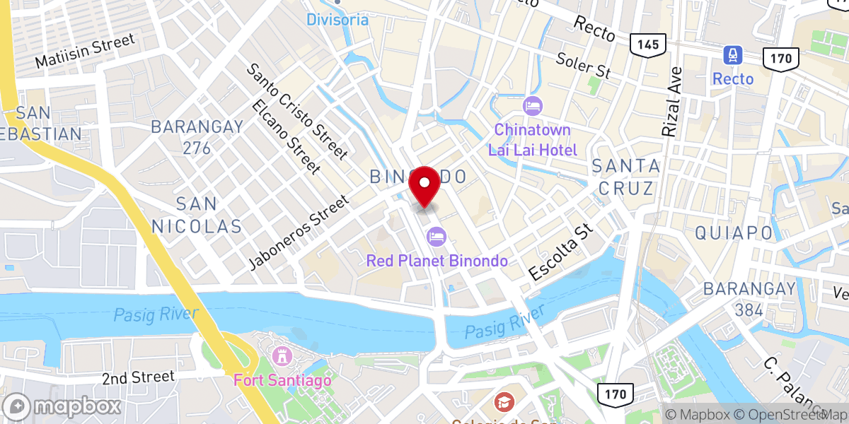 Map showing location of Mandarin Evangelical Church