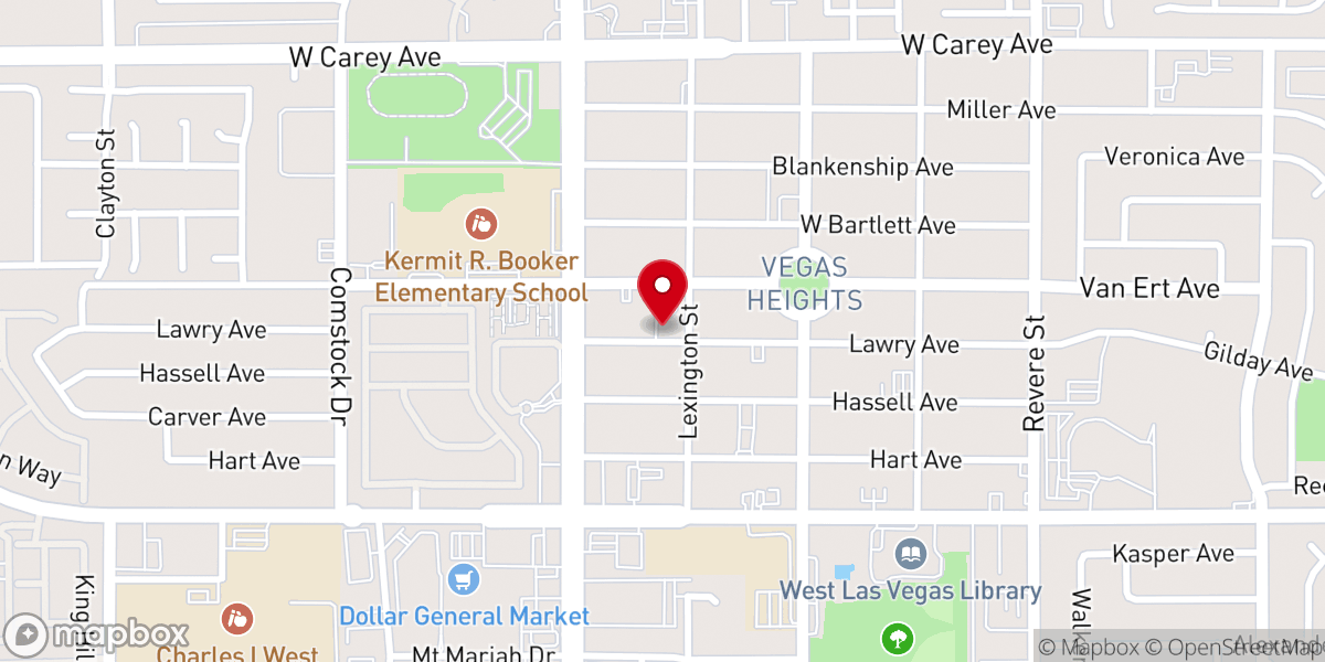 Map showing location of Captives Free Christian Center