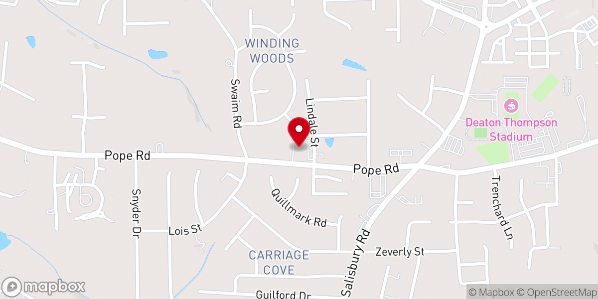 Map showing location of Heritage Hills Baptist Church