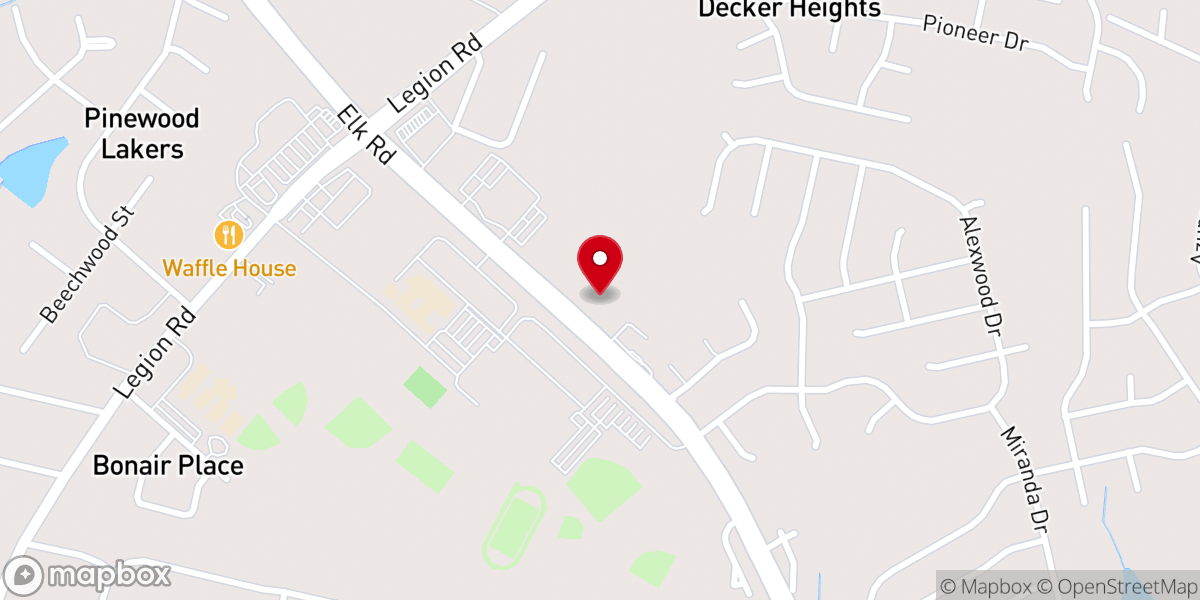 Map showing location of Southview Presbyterian Church
