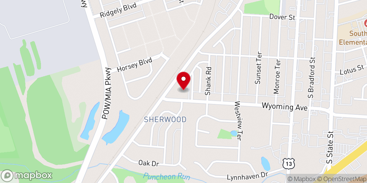 Map showing location of Dover First Seventh-day Adventist Church
