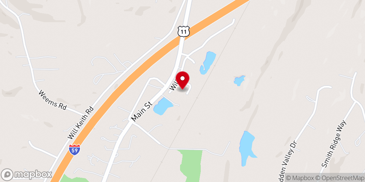Map showing location of Grace Chapel Reformed Baptist Church