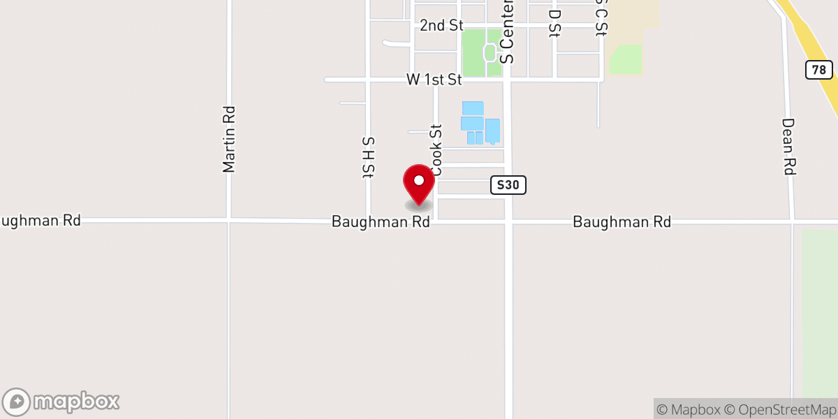 Map showing location of Westmorland Basic Church School