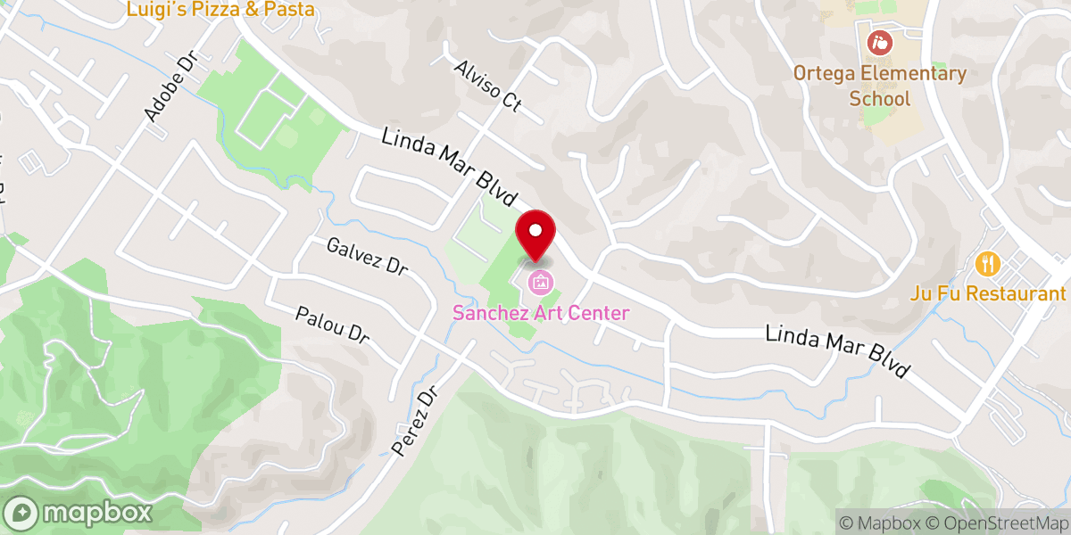 Map showing location of Artisan Church