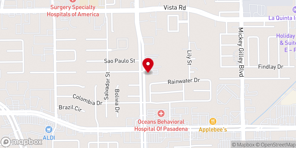 Map showing location of Providence Baptist Church