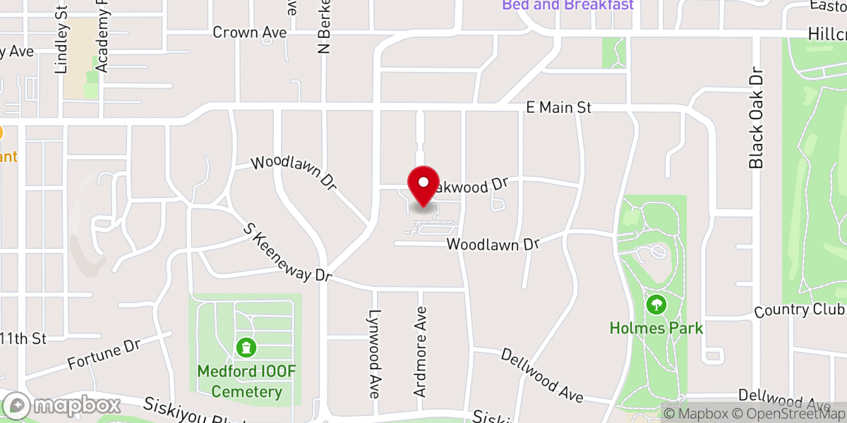 Map showing location of Westminster Presbyterian Church