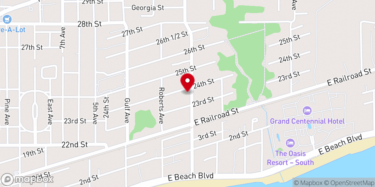 Map showing location of Miracle Temple Ministries
