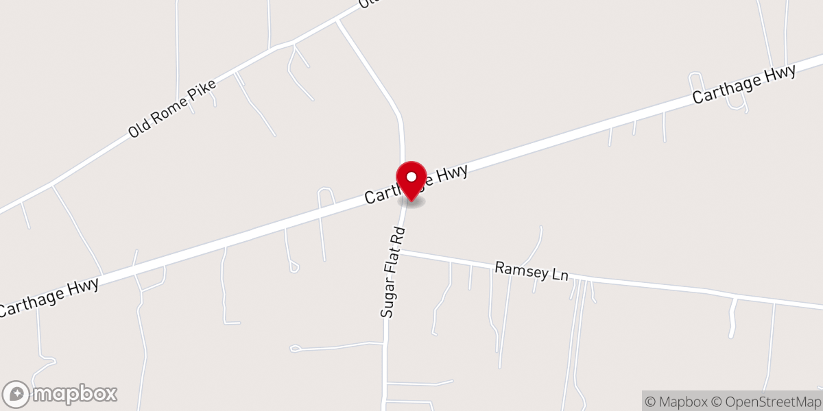 Map showing location of New Shiloh Baptist Church