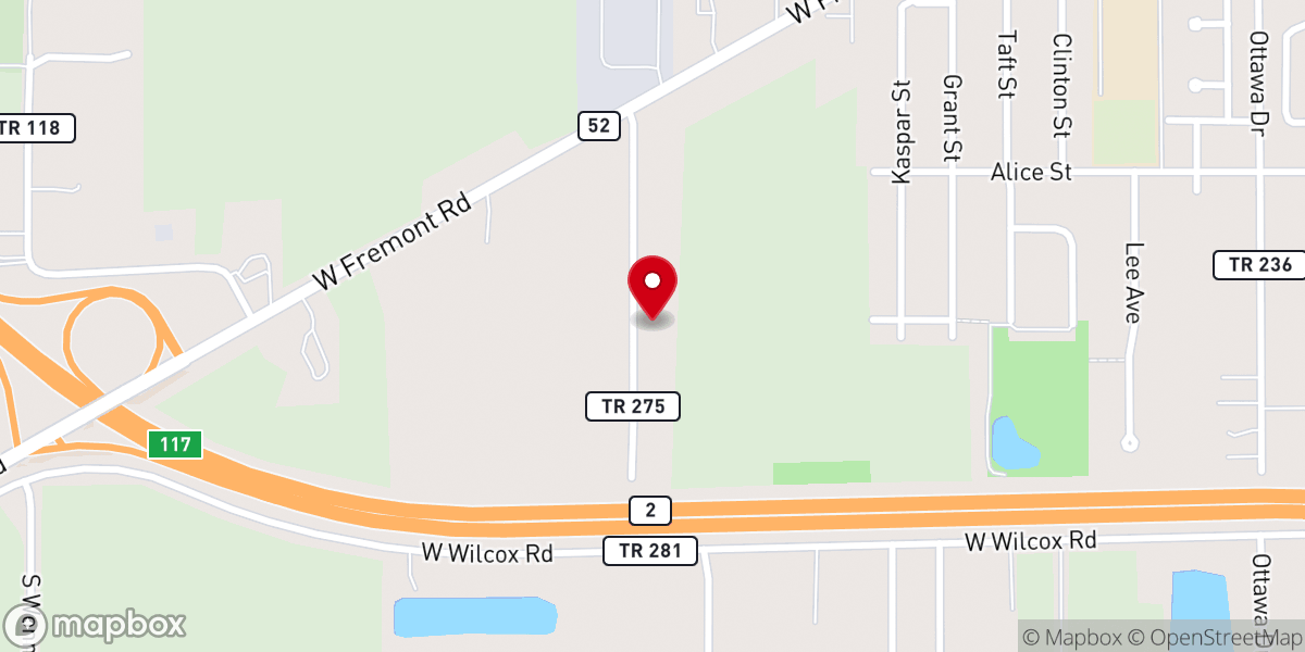 Map showing location of Faith Family Pentecostal Church