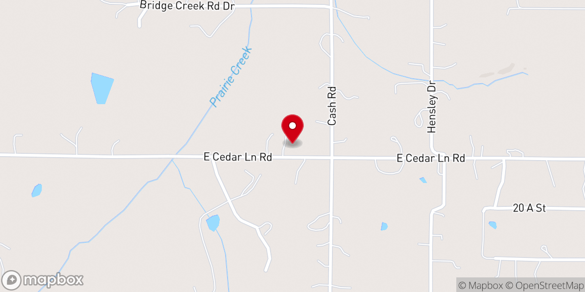 Map showing location of Faith Abundant Worship Center