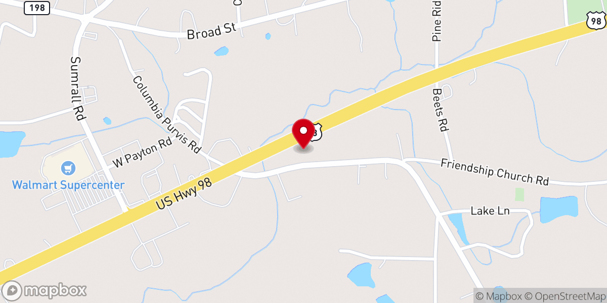 Map showing location of Good News Brewing