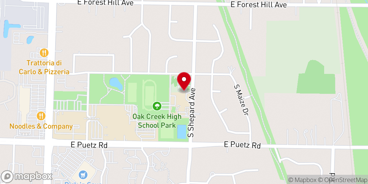 Map showing location of Parkway Apostolic Church