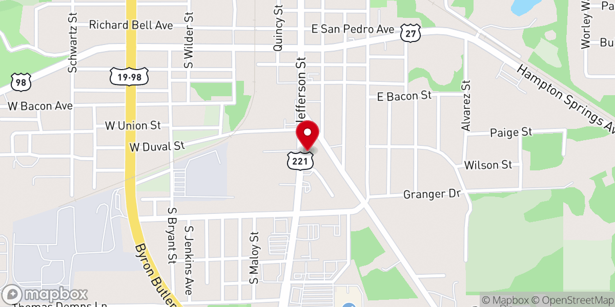 Map showing location of Greater Grace COGIC