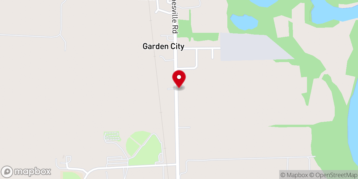 Map showing location of Corner Stone Baptist Church