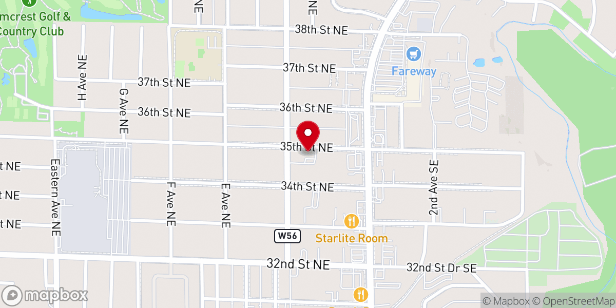 Map showing location of Good Shepherd Baptist Church