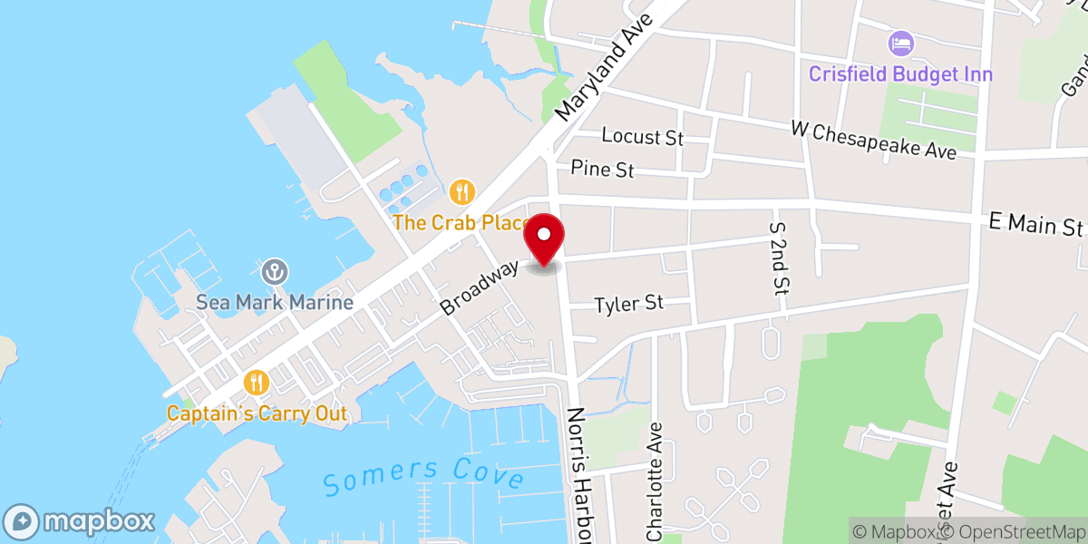 Map showing location of Saint Paul African Methodist Episcopal Church