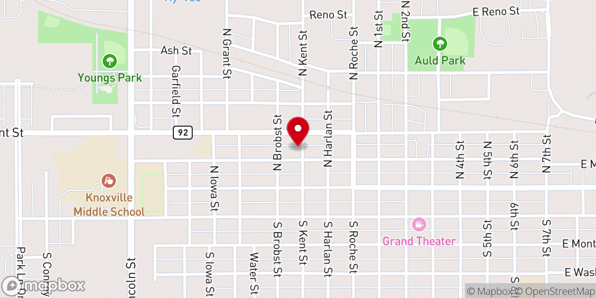 Map showing location of The Well Thrift Store