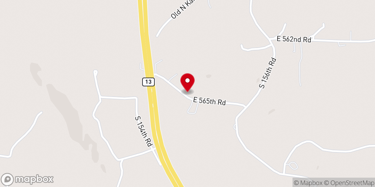 Map showing location of Fender Chapel